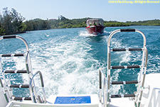 dive boat heading out